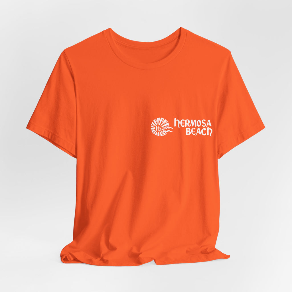 Hermosa Beach Tee — Colorful Front/Back Print Jersey T-Shirt