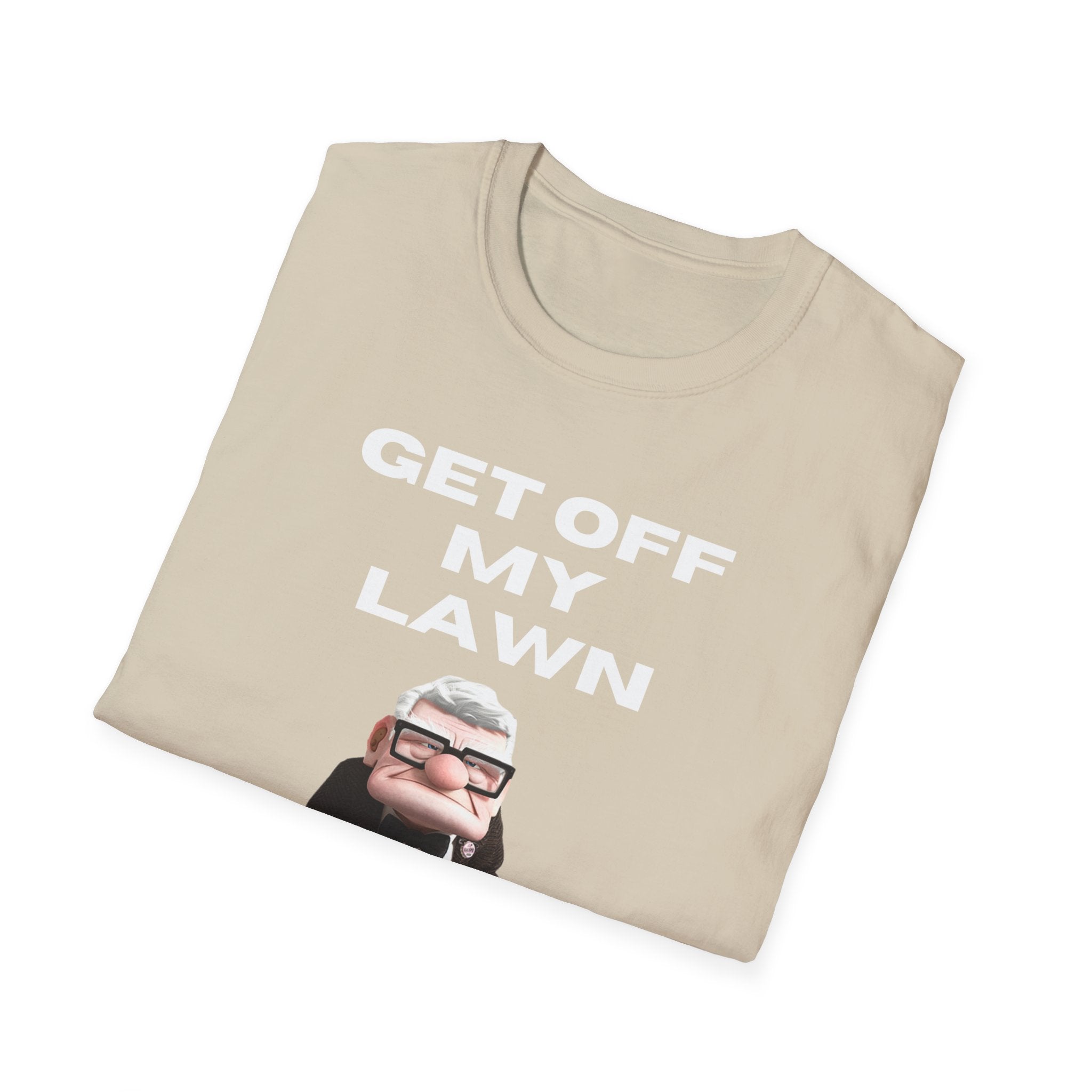 GET OFF My Lawn mens womans Softstyle T-Shirt
