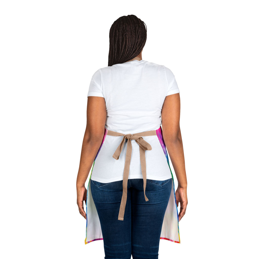 Tie-Dye Colorful Kitchen Apron – Bright Rainbow Cooking & BBQ Apron