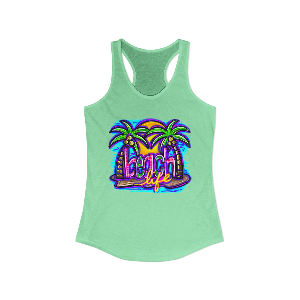 Beach Life Racerback Tank — Women's Beachy Summer Tank Top