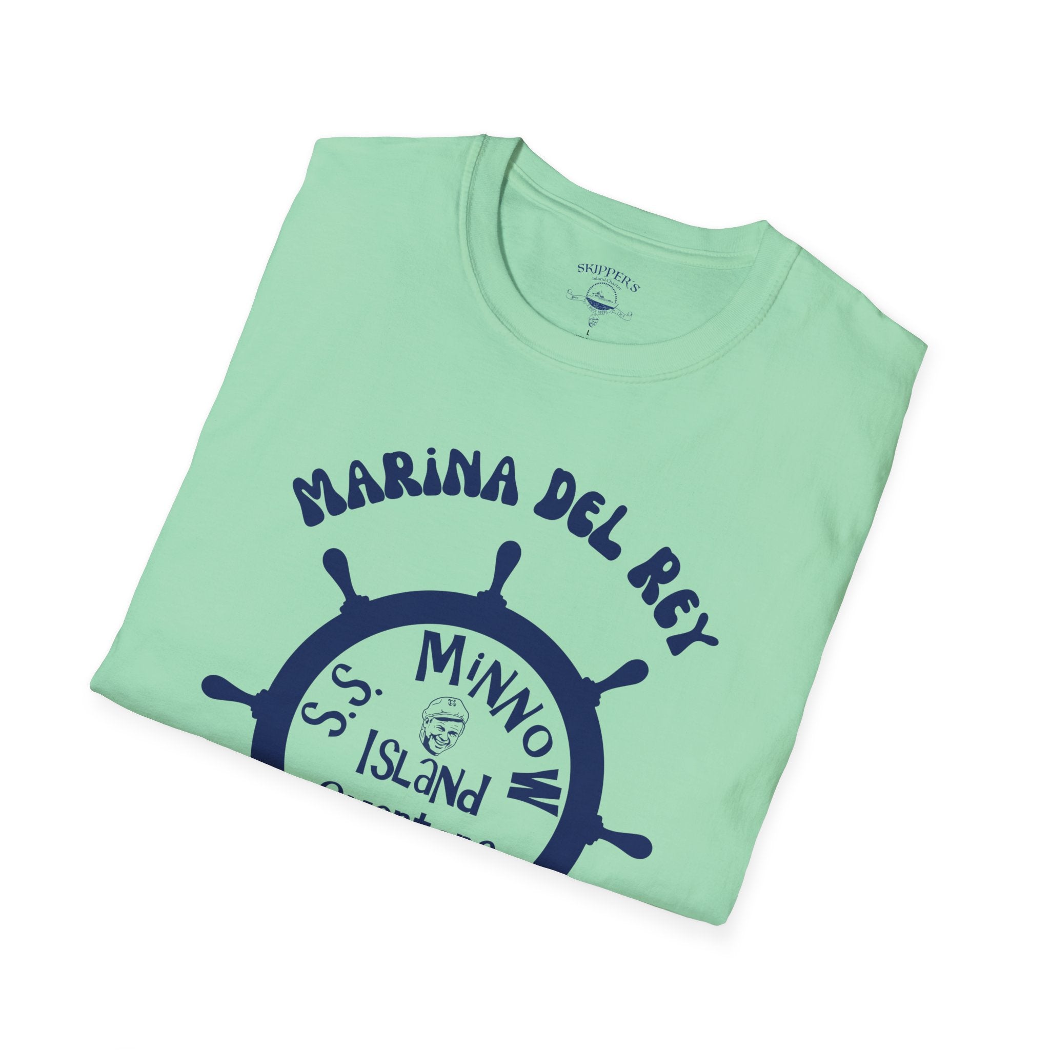 Marina Del Rey Ship Wheel logo T-Shirt | SS Minnow Island Charters, 3 Hour Tours