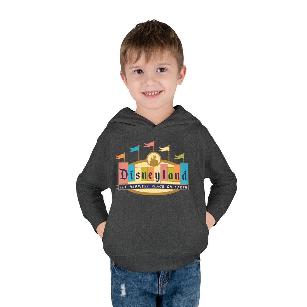 Disneyland way Back Machine Retro Logo Toddler Hoodie | Kids Pullover