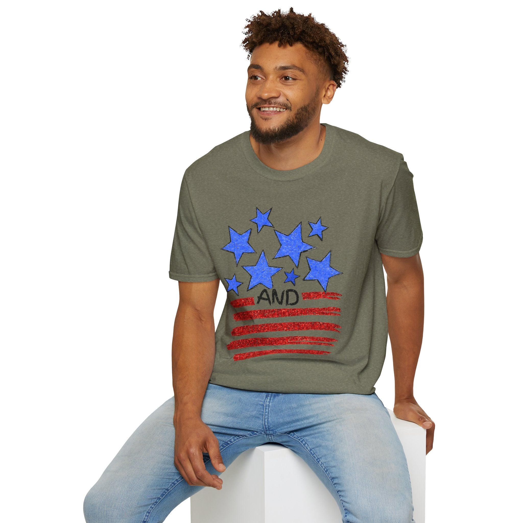 Stars and Stripes T-Shirt — Flag Graphic Patriotic Tee