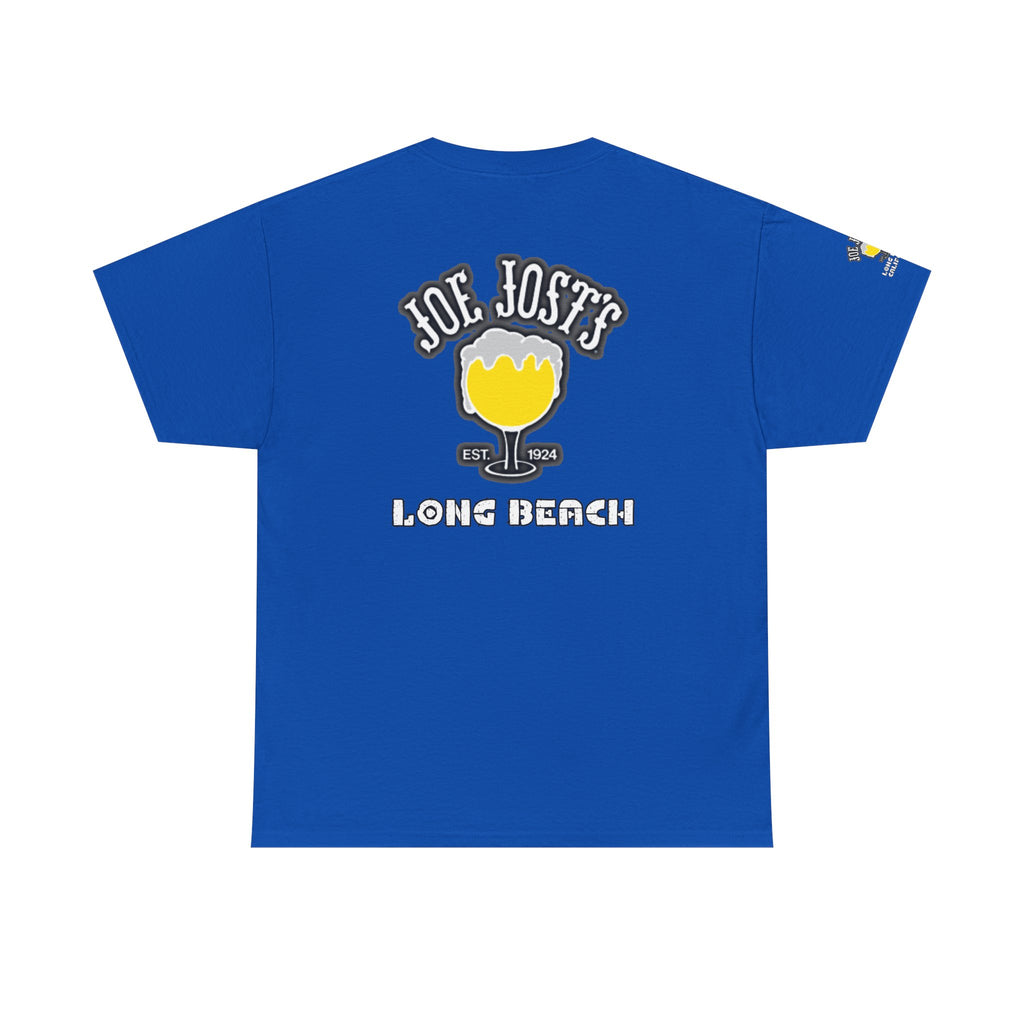 Joe Josts Long Beach California Men's and Woman's Heavy Cotton Tee - Printed 4 Areas