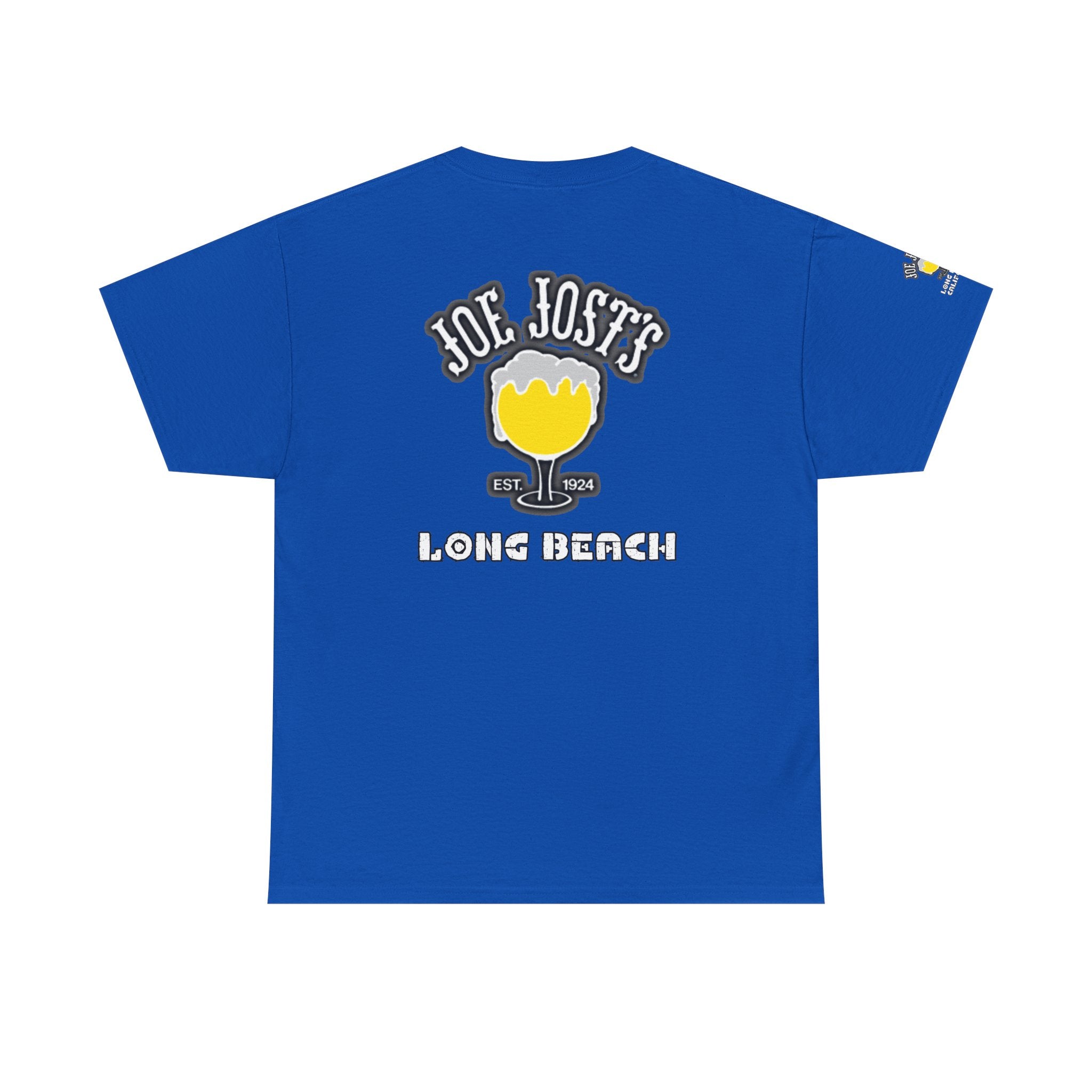 Joe Josts Long Beach California Men's and Woman's Heavy Cotton Tee - Printed 4 Areas