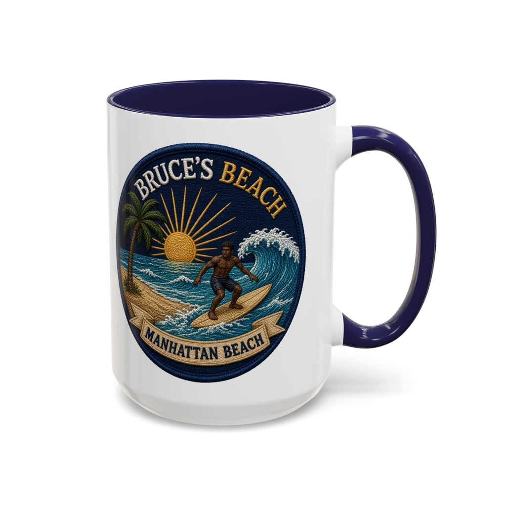Bruce's Beach Manhattan Beach Surf Mug – Accent Coffee Cup (11/15oz)