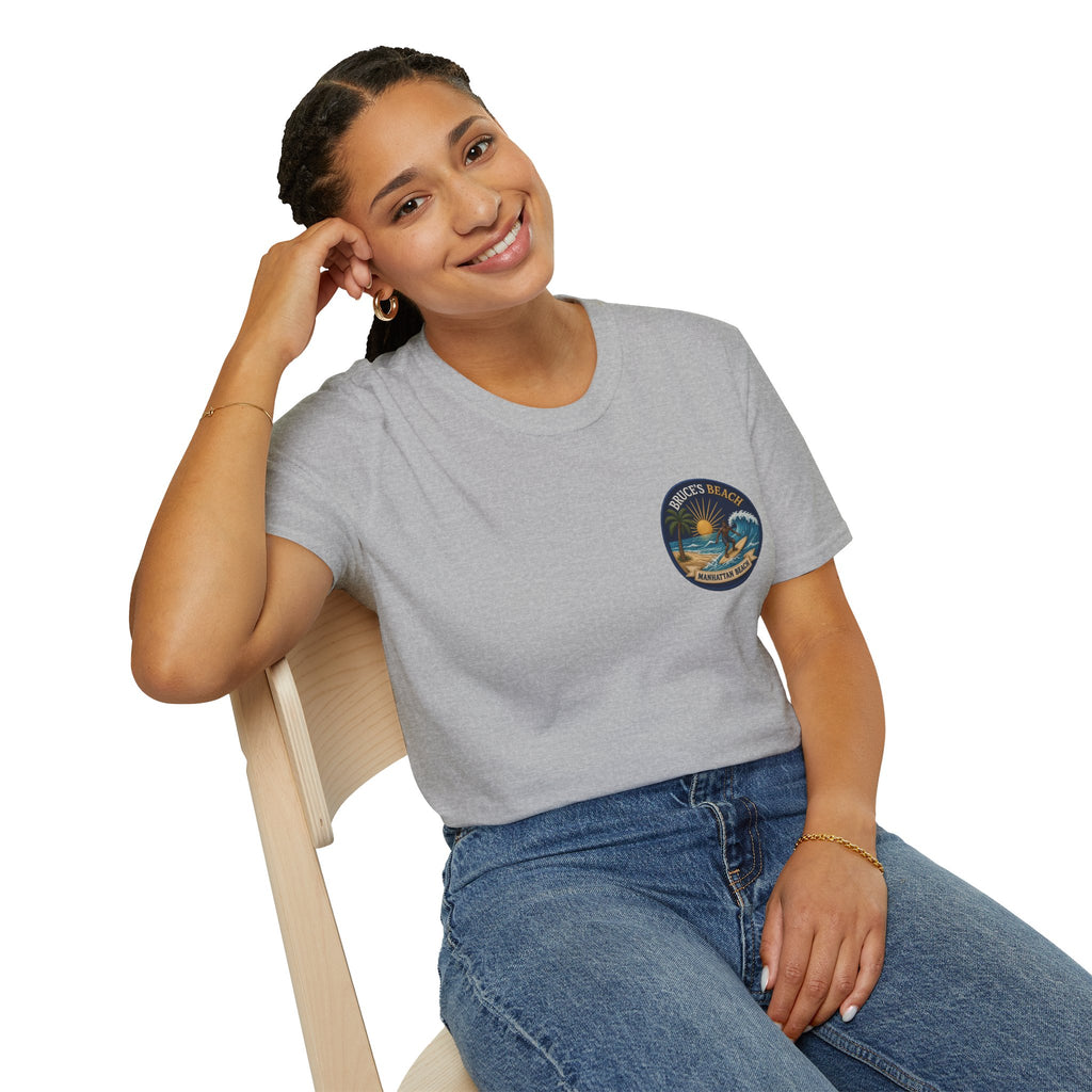 Bruce's Beach Manhattan Beach Surf Patch T-Shirt