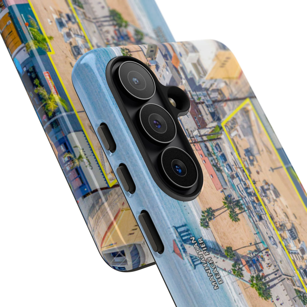Phone Cases, Manhattan Beach California iPhone Samsung Google Tough Cases, Beach Lovers Gifts, Coastal Accessories, Ocean Phone Covers,