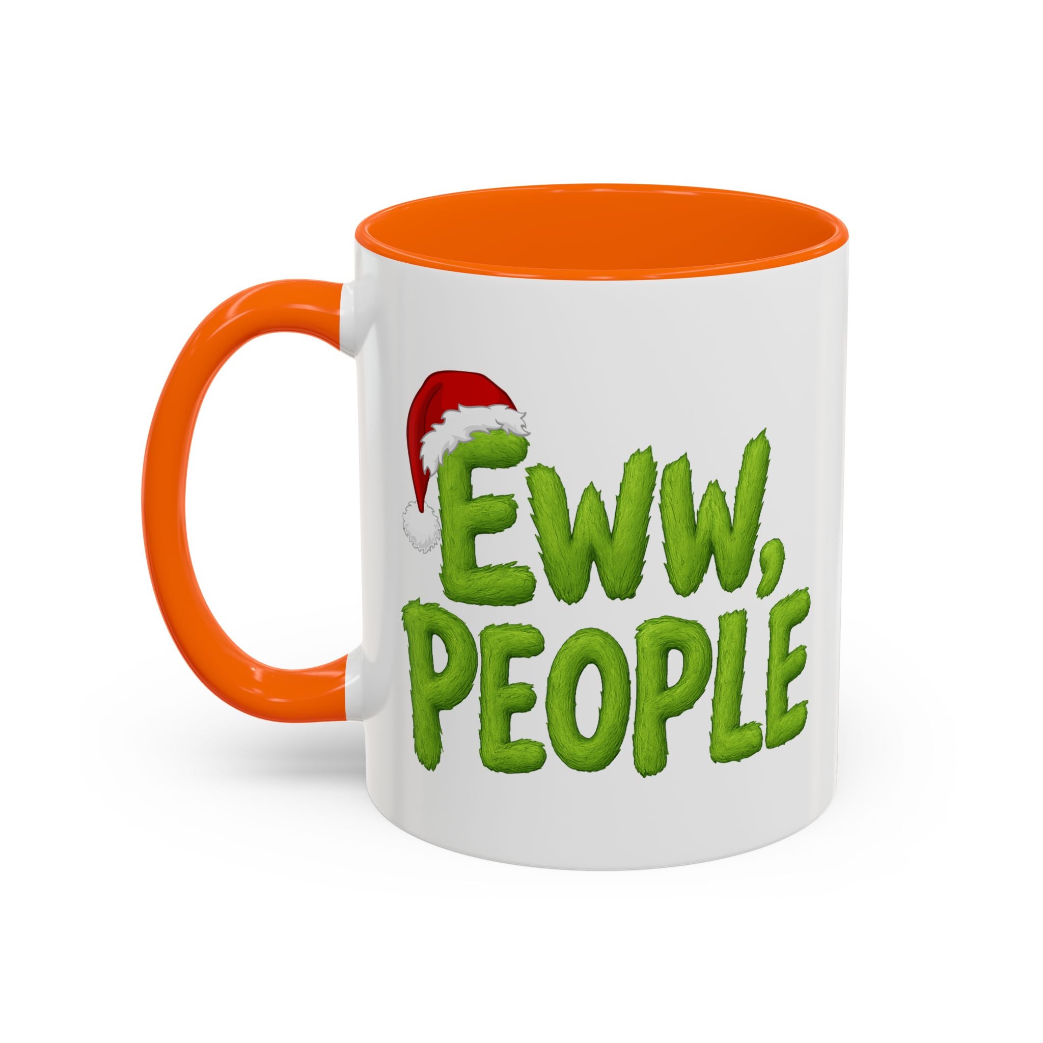 Eww People mug | Accent coffee mug, holiday Santa hat design