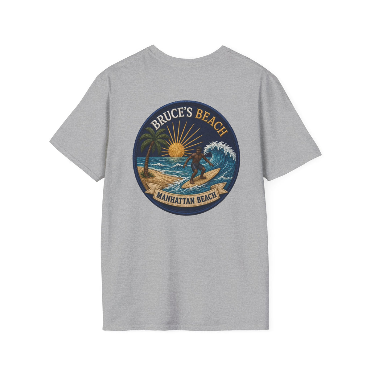 Bruce's Beach Manhattan Beach Surf Patch T-Shirt