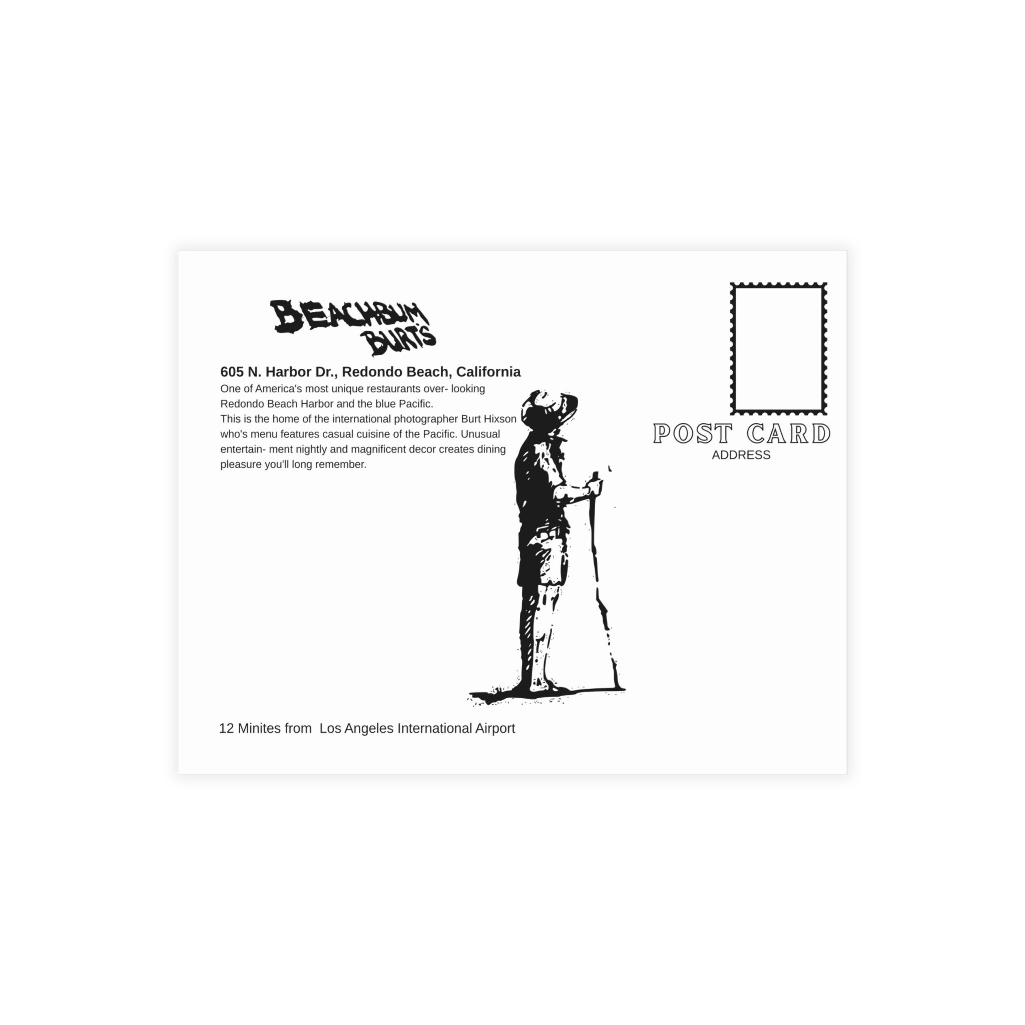 Beach Bum Burts - Redondo Beach California - Postcard Bundle Set with Envelopes | Vintage Travel Postcards,  Art Prints for Collectors