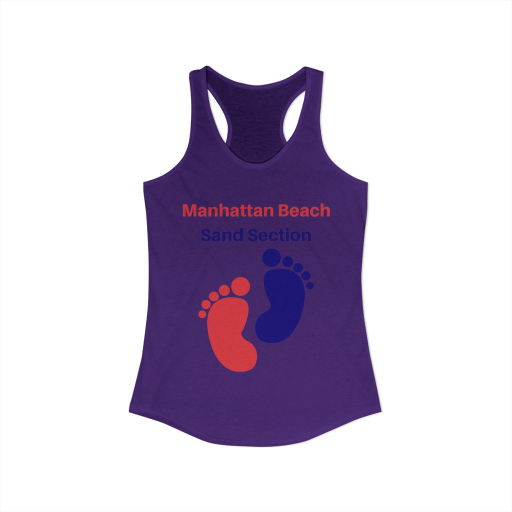 Manhattan Beach Sand Section - Women's Ideal Racerback Tank