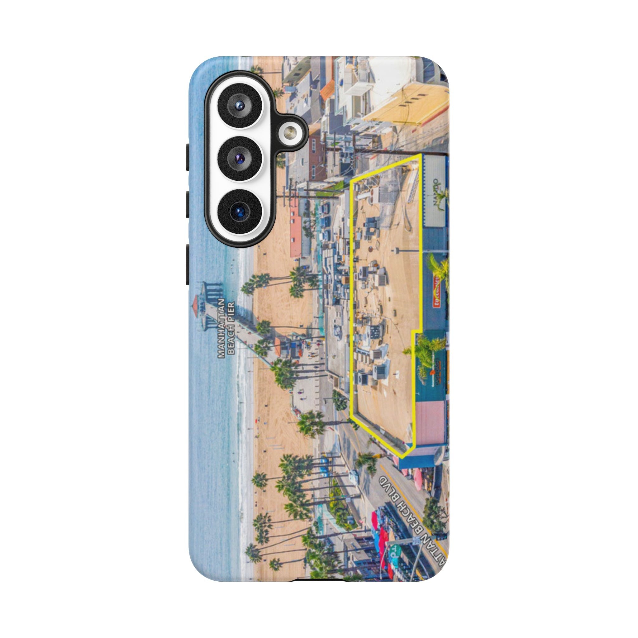 Phone Cases, Manhattan Beach California iPhone Samsung Google Tough Cases, Beach Lovers Gifts, Coastal Accessories, Ocean Phone Covers,