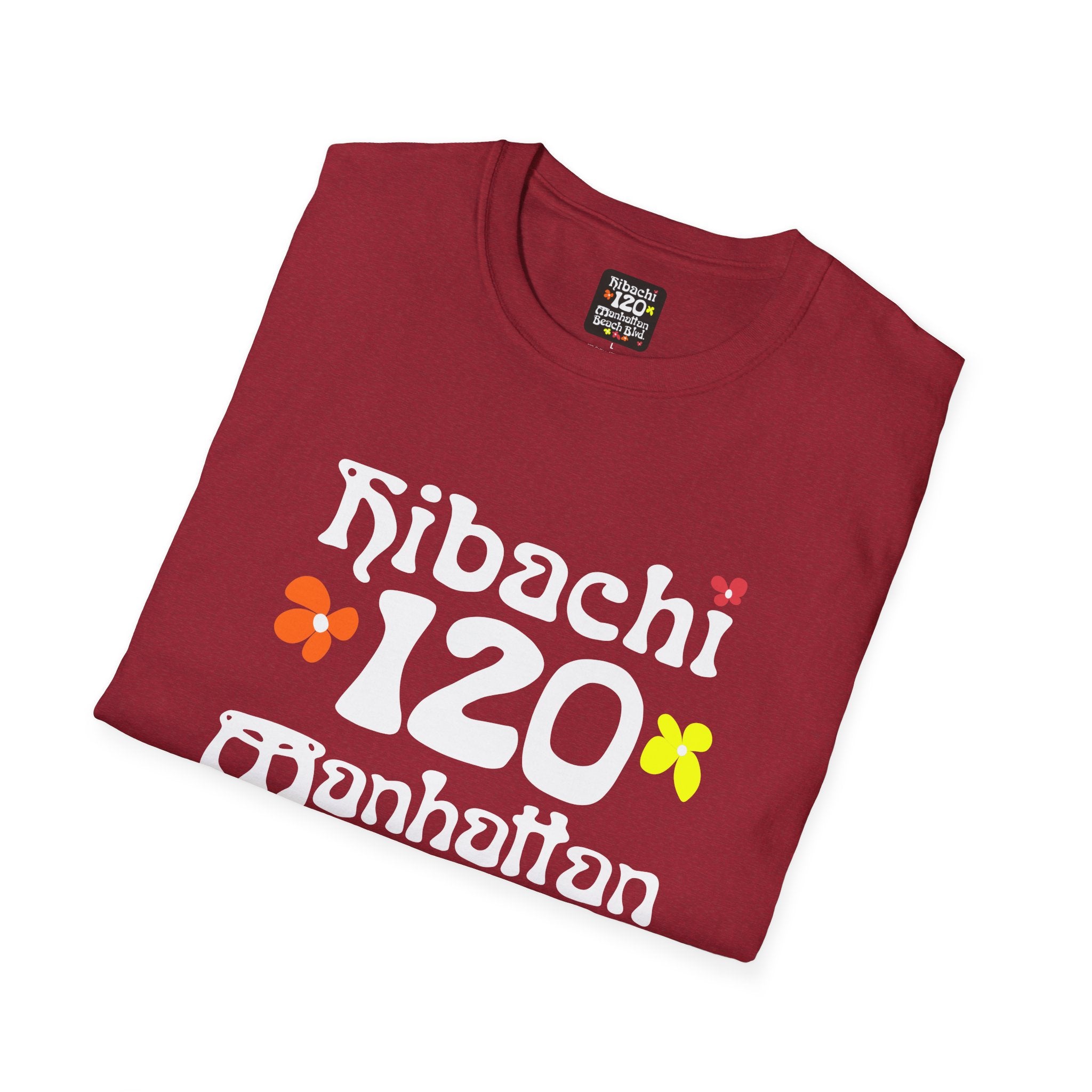 Hibachi 120 Manhattan Beach Blvd Restaurant #OldSchool T-Shirt — Retro Floral Surf Tee "Gone But Not Forgotten"