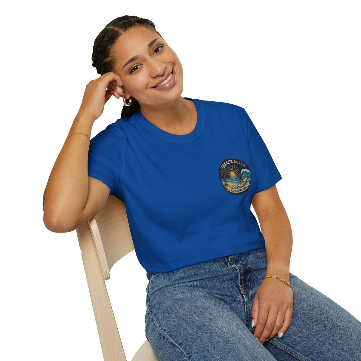 Bruce's Beach Manhattan Beach Surf Patch T-Shirt
