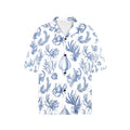 Sea Life Nautical Women's All Over Print Hawaiian Shirt Made in USA