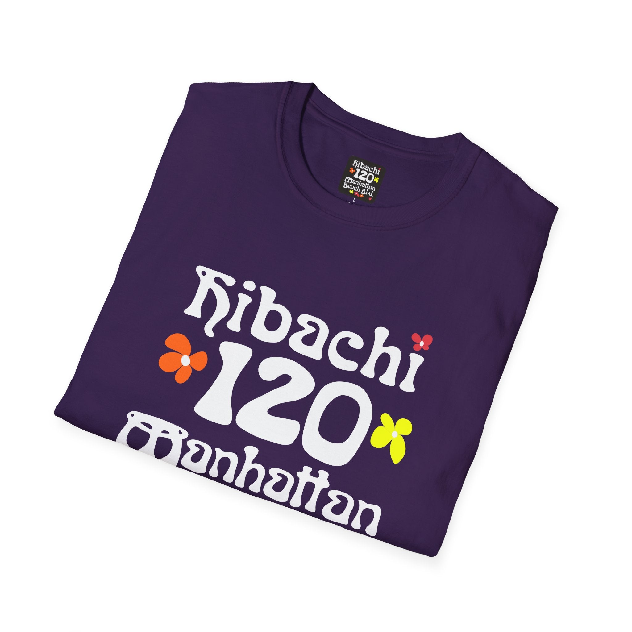 Hibachi 120 Manhattan Beach Blvd Restaurant #OldSchool T-Shirt — Retro Floral Surf Tee "Gone But Not Forgotten"