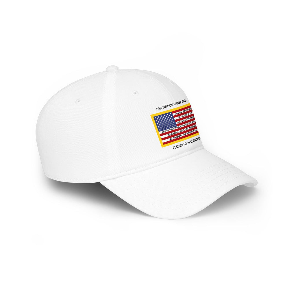 One Nation Under GOD / Pledge of Allegiance / Low Profile Baseball Cap