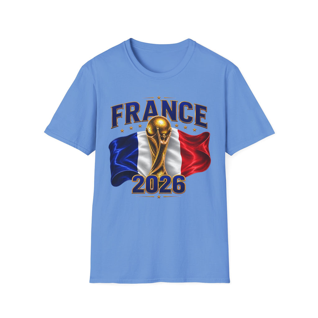 France World Cup 2026 T-Shirt — French Flag & Trophy Soccer Tee