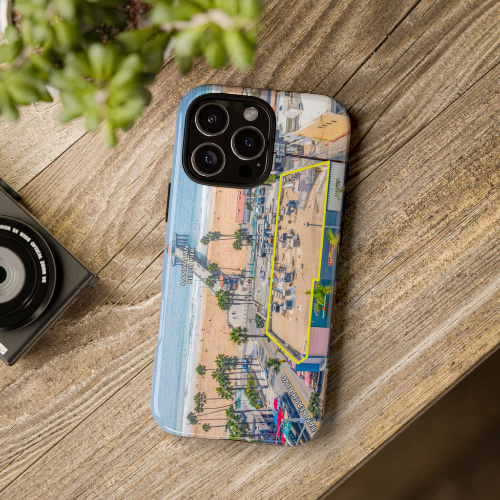 Phone Cases, Manhattan Beach California iPhone Samsung Google Tough Cases, Beach Lovers Gifts, Coastal Accessories, Ocean Phone Covers,