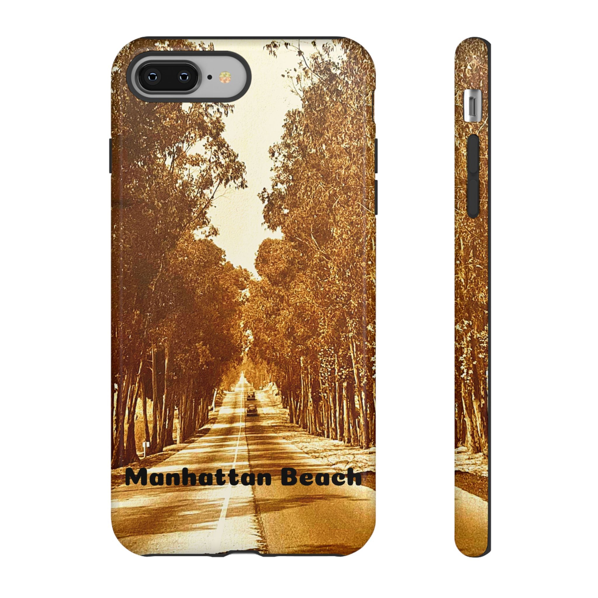 Phone Cases Manhattan Beach Rosecrans Ave Early 60's Tough Cases 90266 California, iPhone Samsung Google Pixel Protective Cover, Vintage