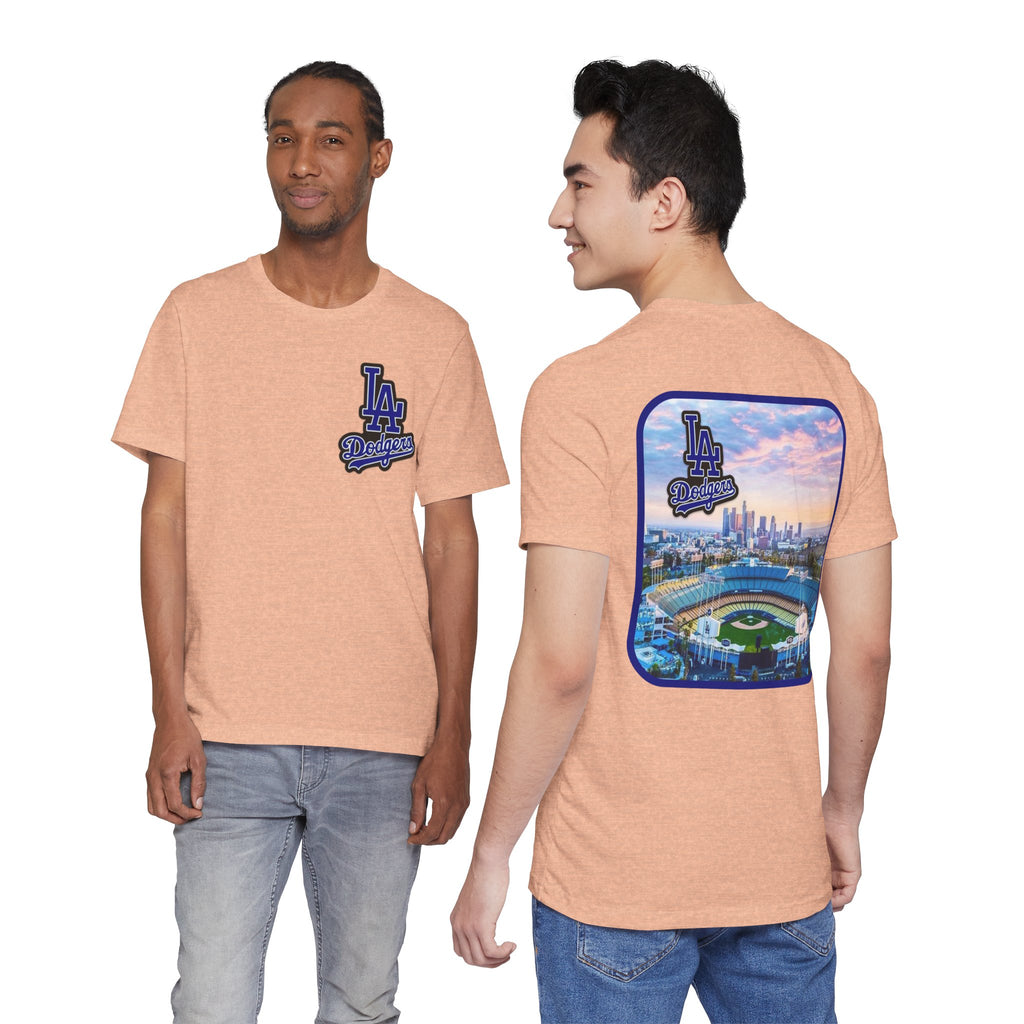 Los Angeles (Front and Back Printing) Mens Womans Jersey Short Sleeve Tee