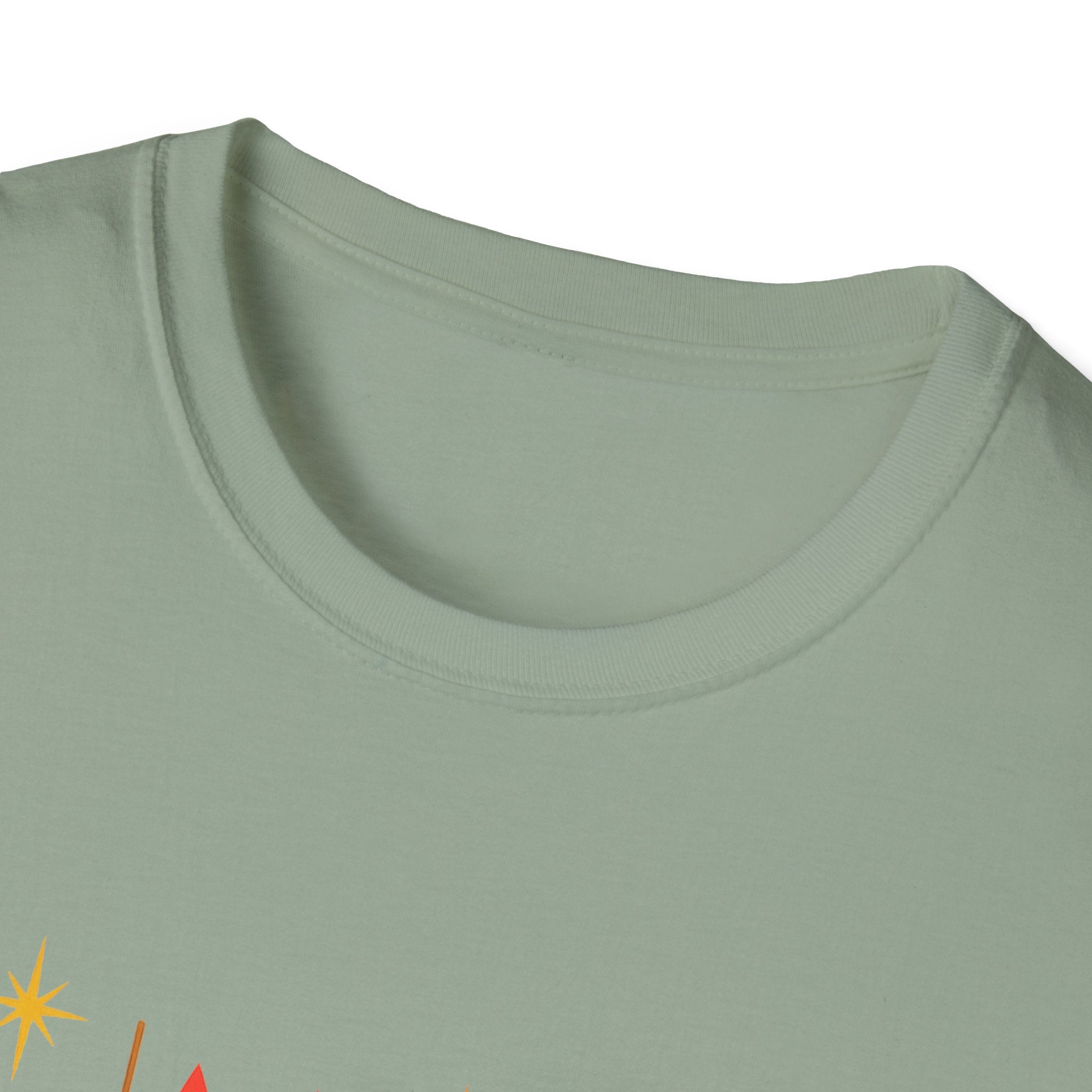 Retro Mid-Century Cats T-Shirt | Colorful Stylized Cat Illustration