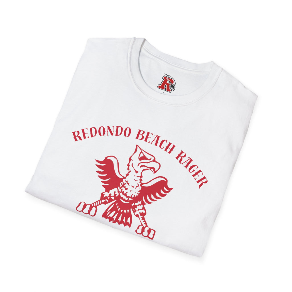 Redondo Beach Rager T-Shirt — Vintage School Spirit Graphic Tee - First Annual All Class Reunion 7-25-26 at Seaside Lagoon Redondo Beach