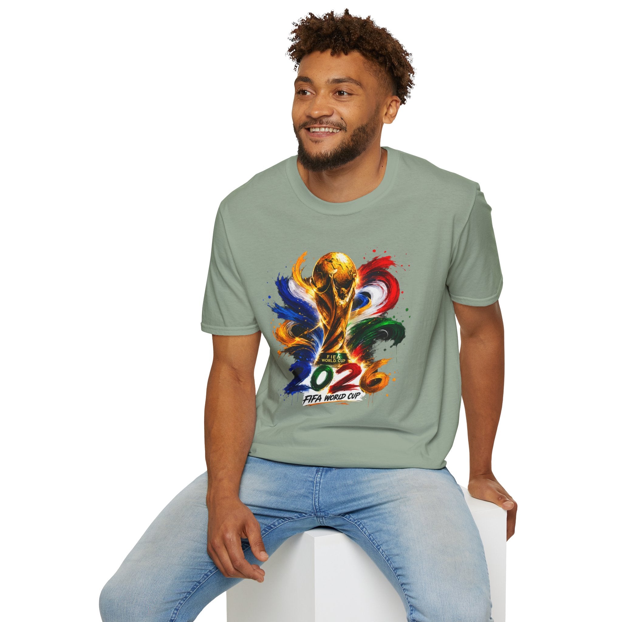 World Cup 2026 T-Shirt — Colorful FIFA Trophy Graphic