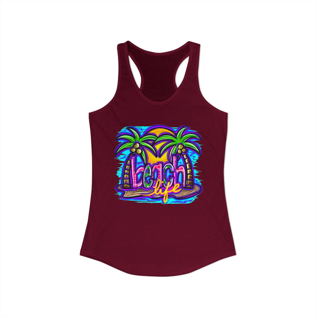Beach Life Racerback Tank — Women's Beachy Summer Tank Top