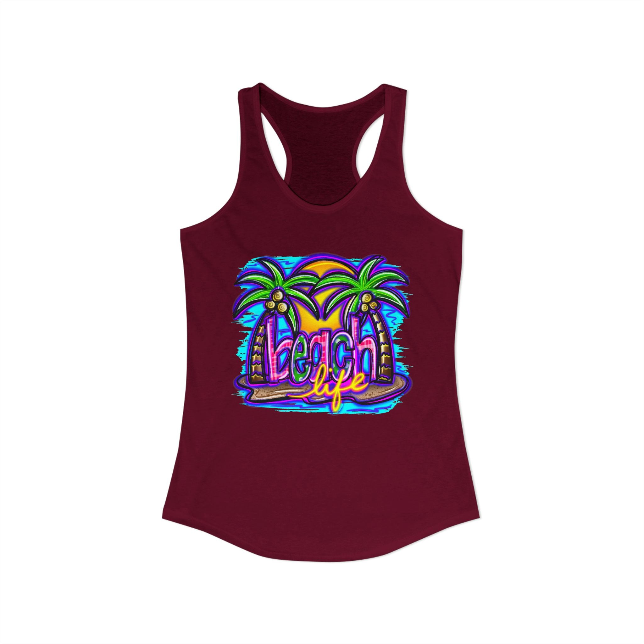 Beach Life Racerback Tank — Women's Beachy Summer Tank Top