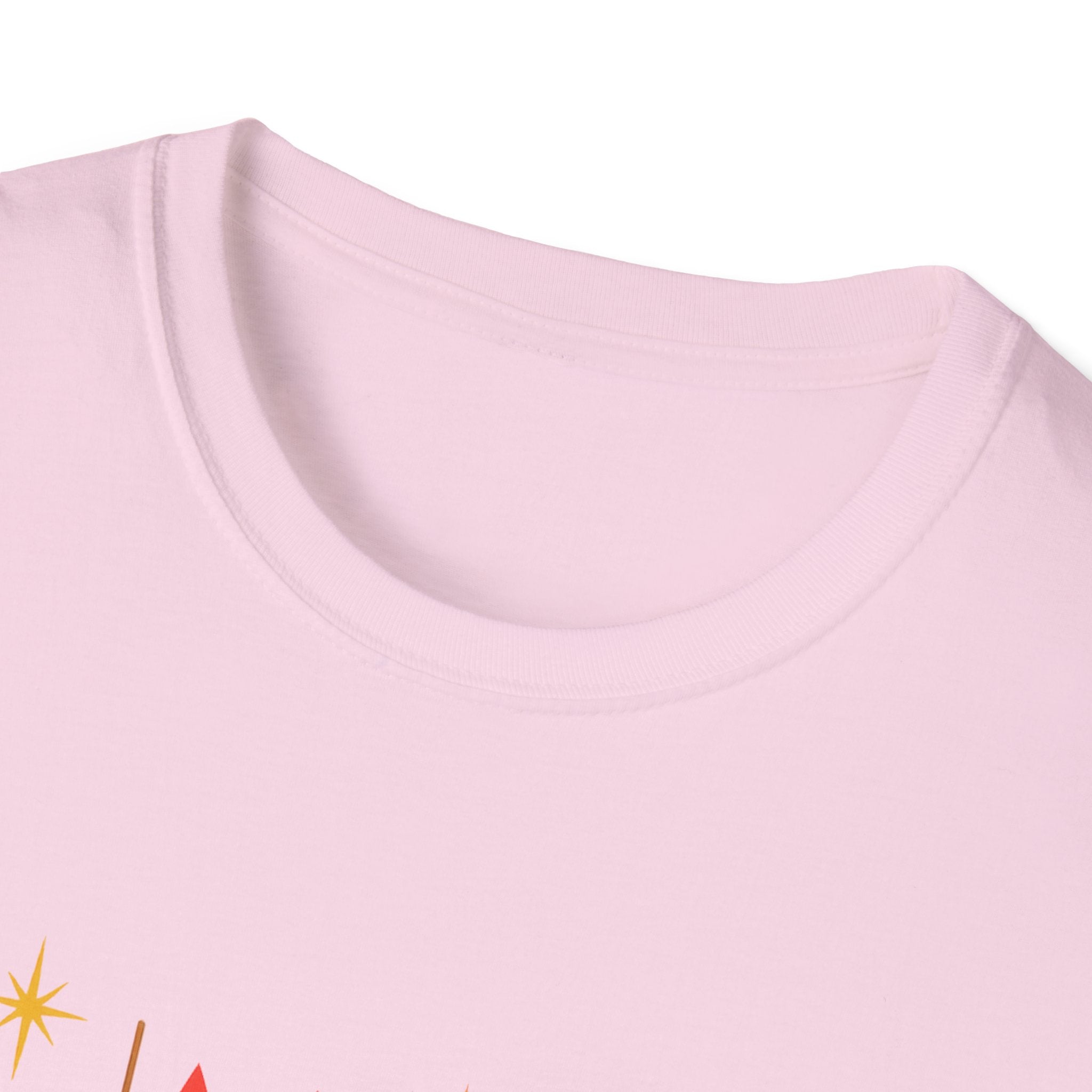 Retro Mid-Century Cats T-Shirt | Colorful Stylized Cat Illustration