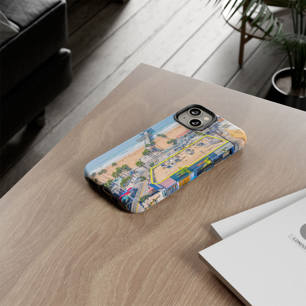 Phone Cases, Manhattan Beach California iPhone Samsung Google Tough Cases, Beach Lovers Gifts, Coastal Accessories, Ocean Phone Covers,