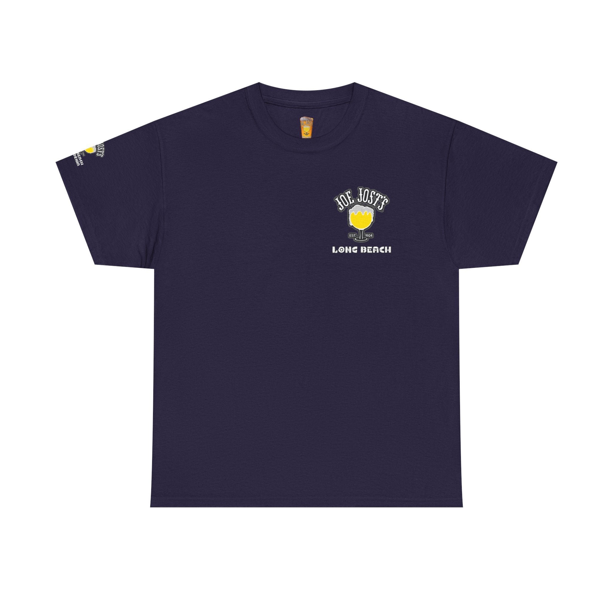 Joe Josts Long Beach California Men's and Woman's Heavy Cotton Tee - Printed 4 Areas