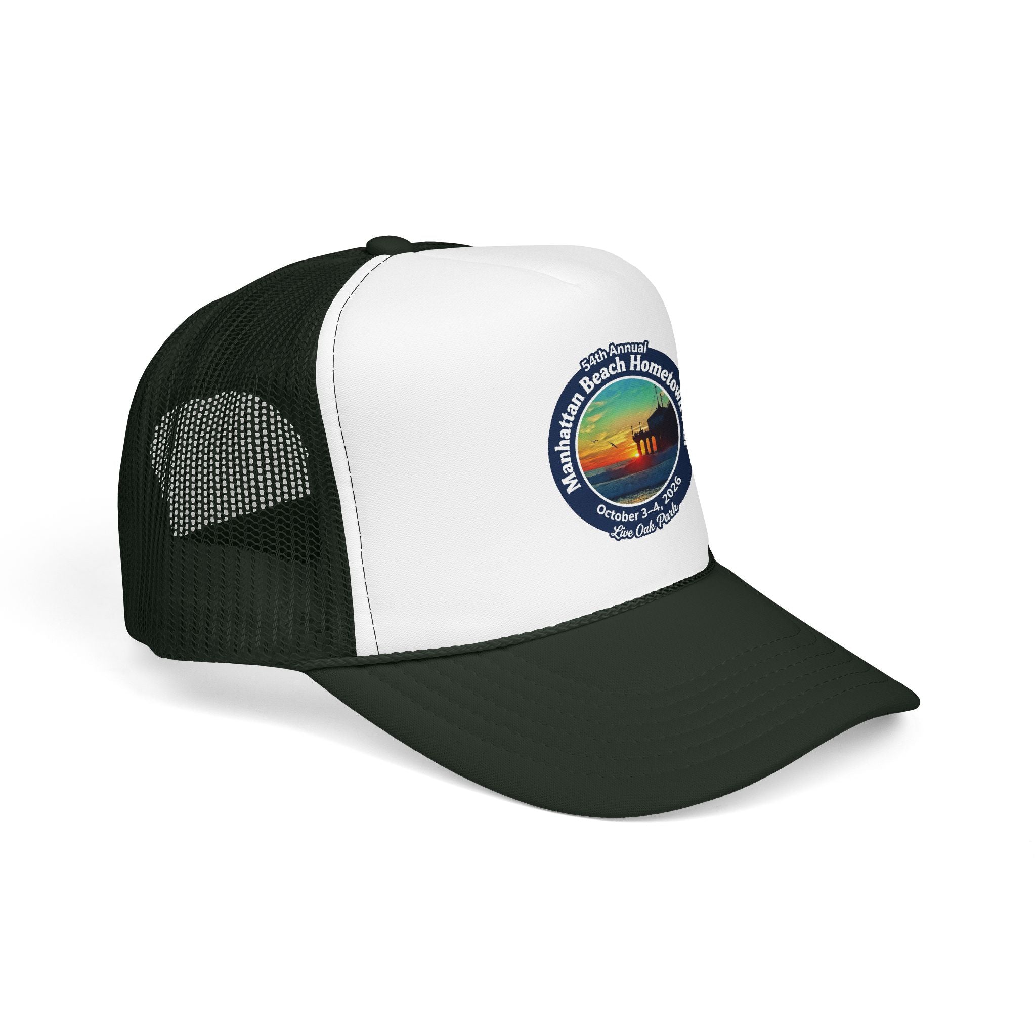 Trucker Hat — Manhattan Beach Hometown Fair Sunset Logo