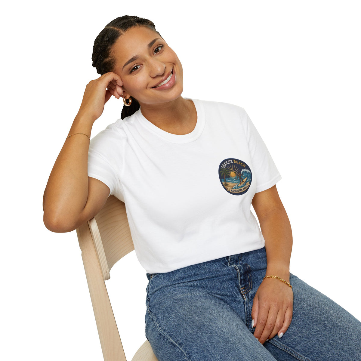 Bruce's Beach Manhattan Beach Surf Patch T-Shirt