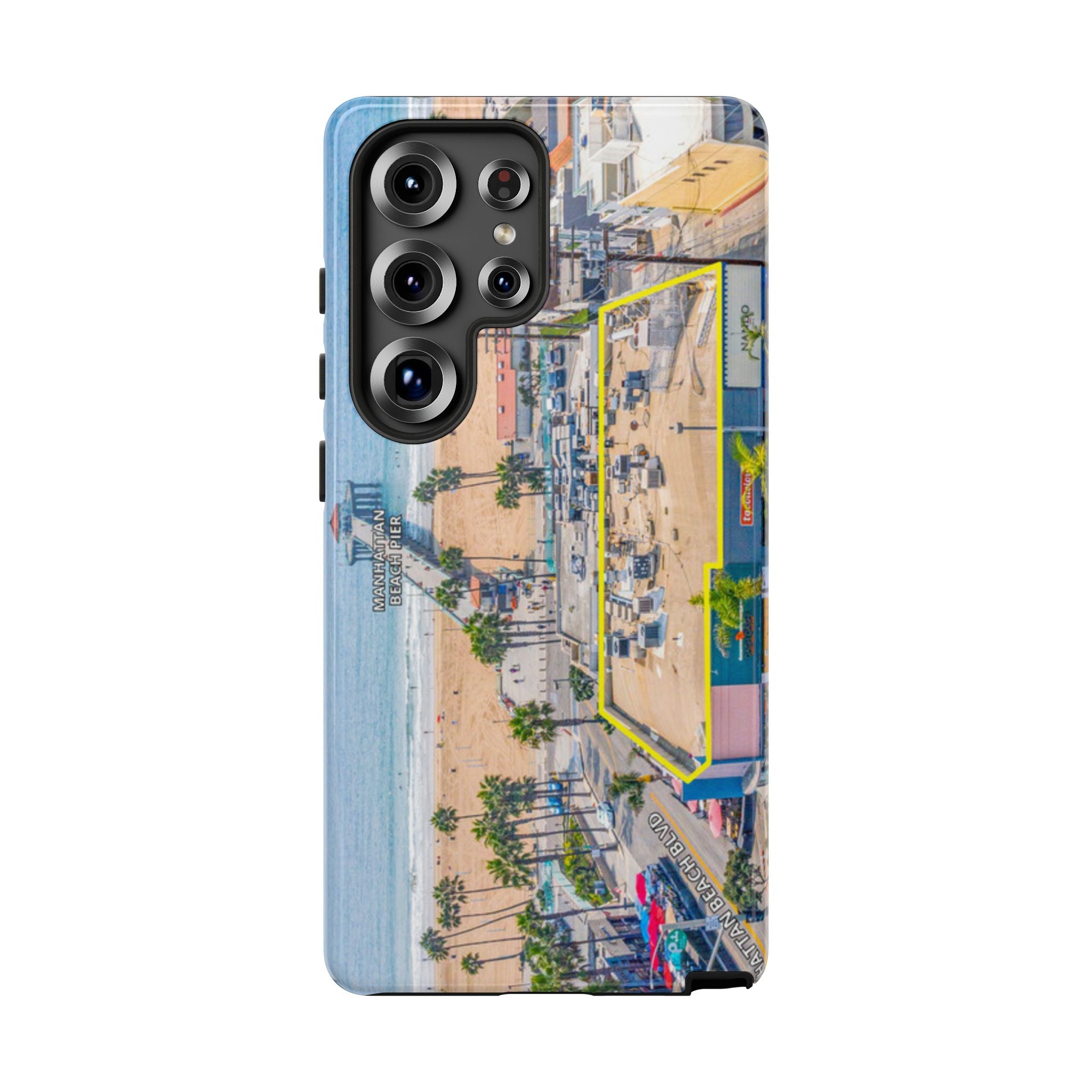 Phone Cases, Manhattan Beach California iPhone Samsung Google Tough Cases, Beach Lovers Gifts, Coastal Accessories, Ocean Phone Covers,