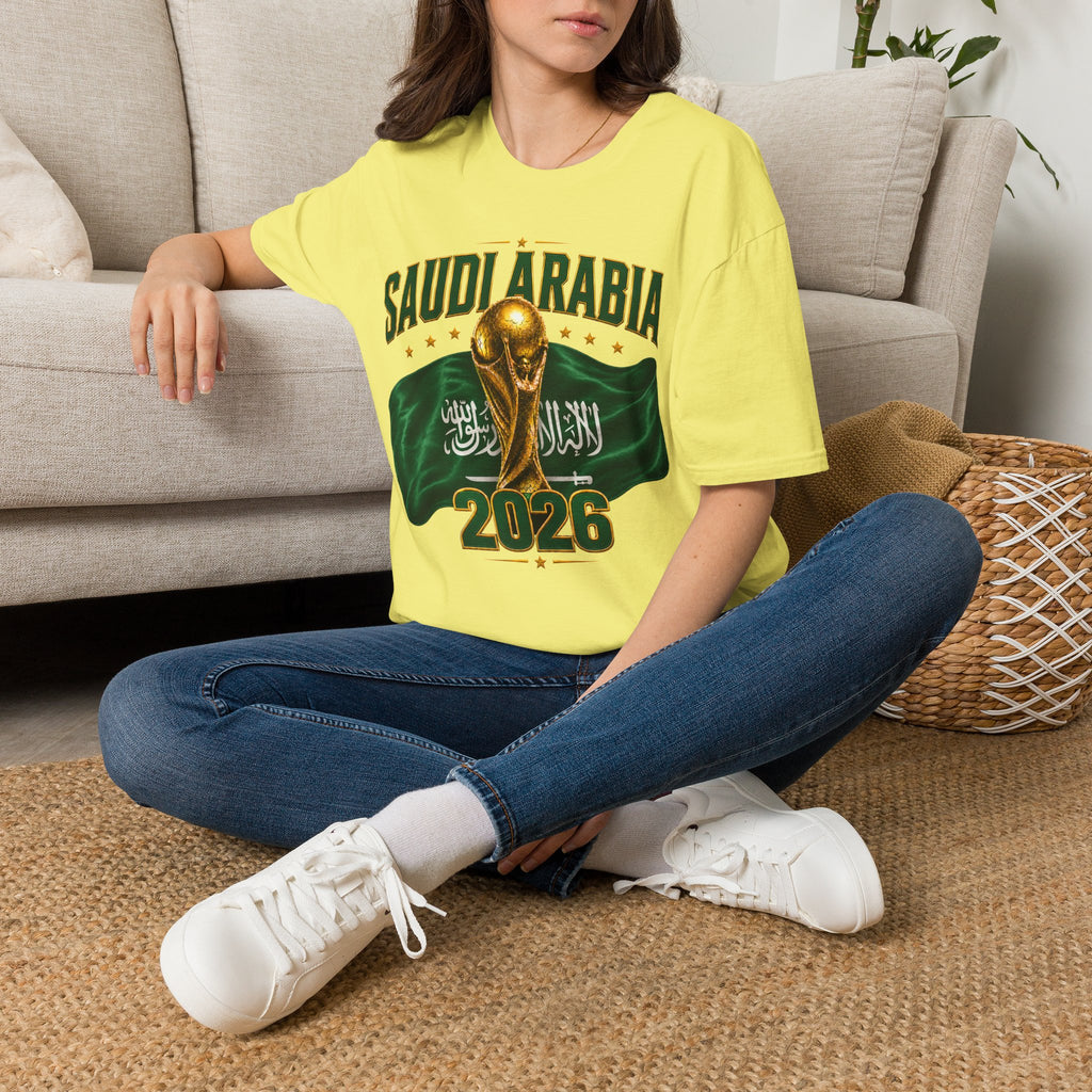 Saudi Arabia 2026 World Cup T-Shirt – Soccer Champion Trophy Design