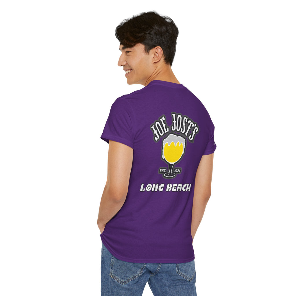 Joe Josts Long Beach California Men's and Woman's Heavy Cotton Tee - Printed 4 Areas