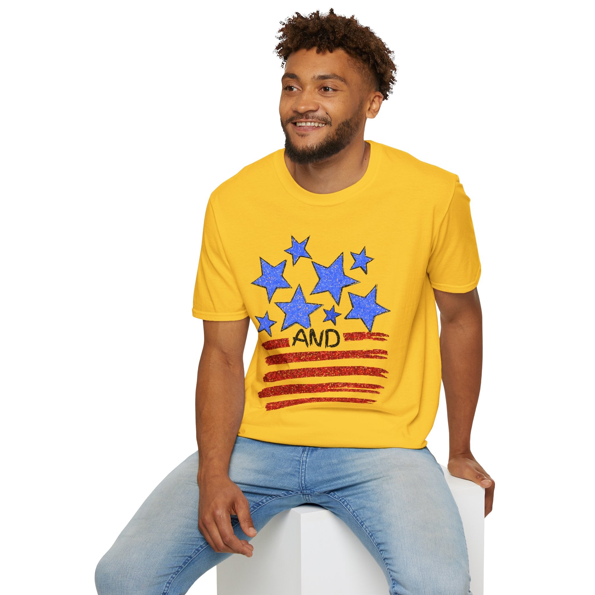 Stars and Stripes T-Shirt — Flag Graphic Patriotic Tee