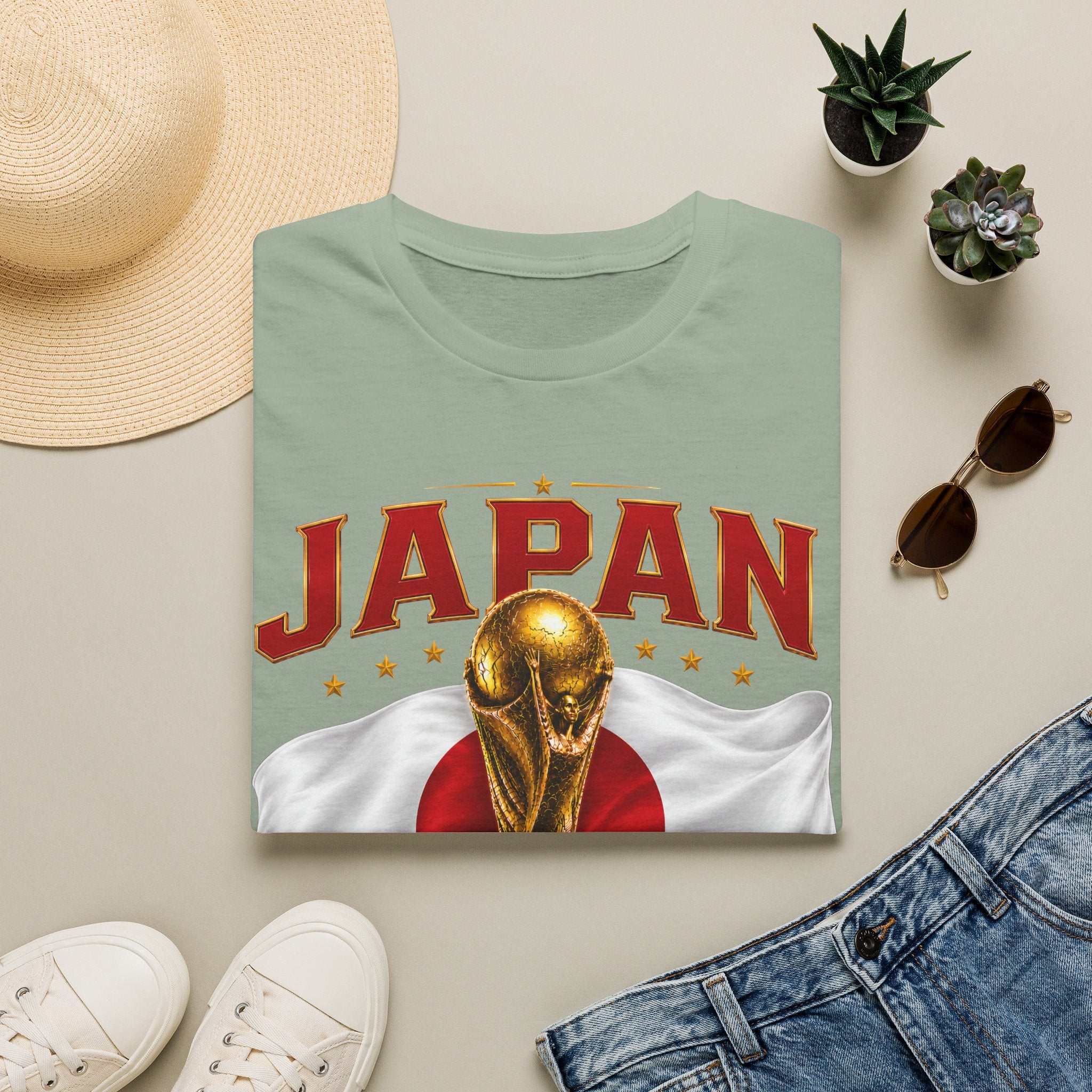 Japan 2026 World Cup T-Shirt — Golden Trophy Soccer Fan Tee