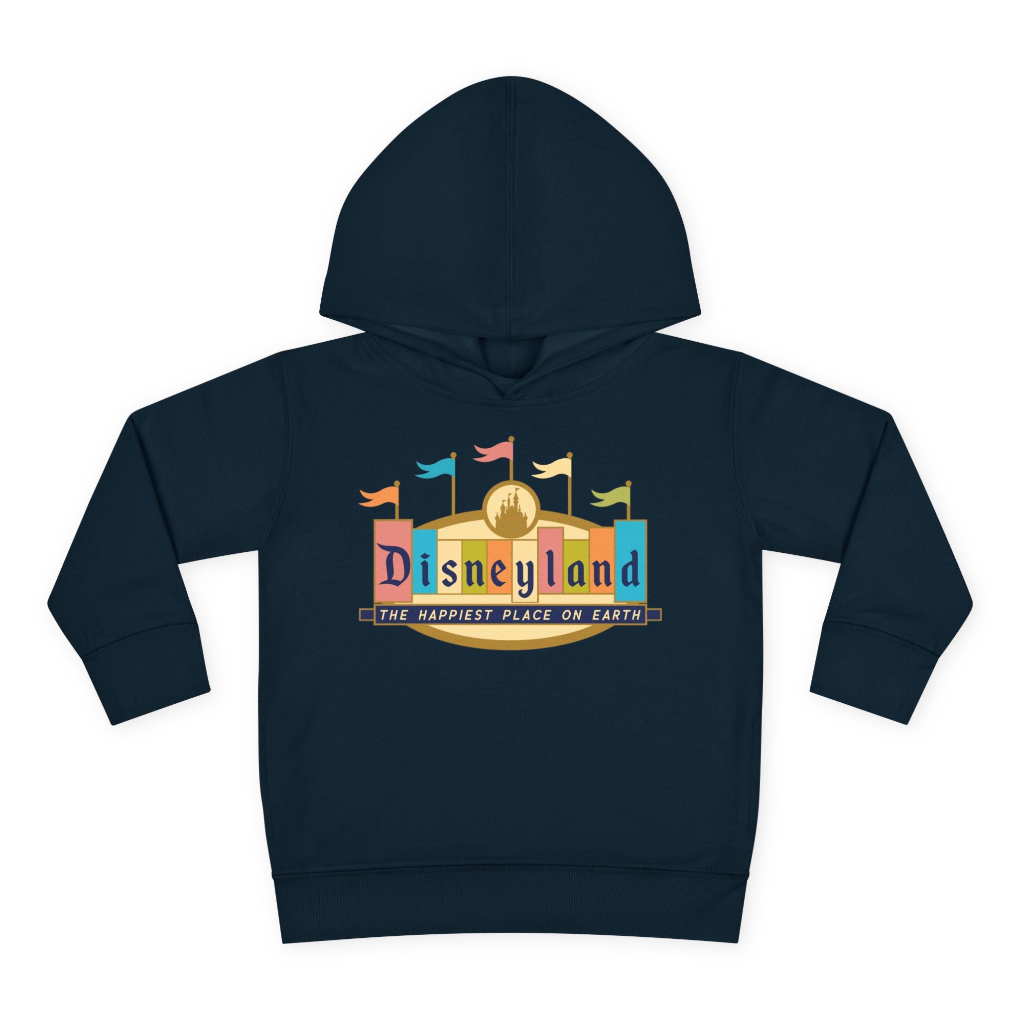 Disneyland way Back Machine Retro Logo Toddler Hoodie | Kids Pullover