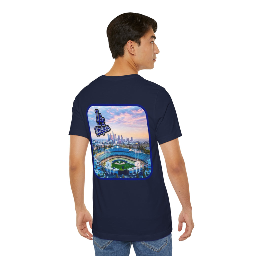 Los Angeles (Front and Back Printing) Mens Womans Jersey Short Sleeve Tee