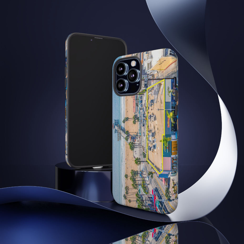 Phone Cases, Manhattan Beach California iPhone Samsung Google Tough Cases, Beach Lovers Gifts, Coastal Accessories, Ocean Phone Covers,