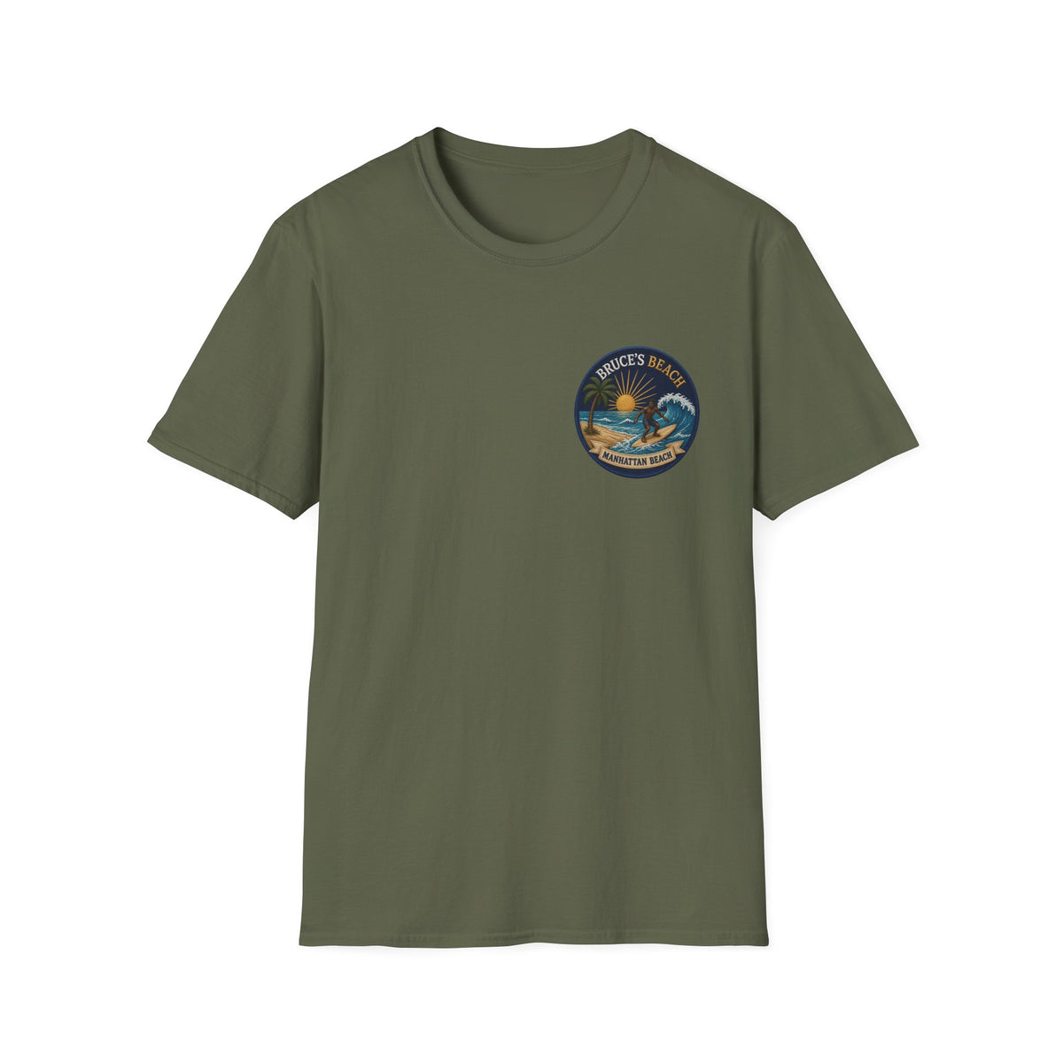 Bruce's Beach Manhattan Beach Surf Patch T-Shirt