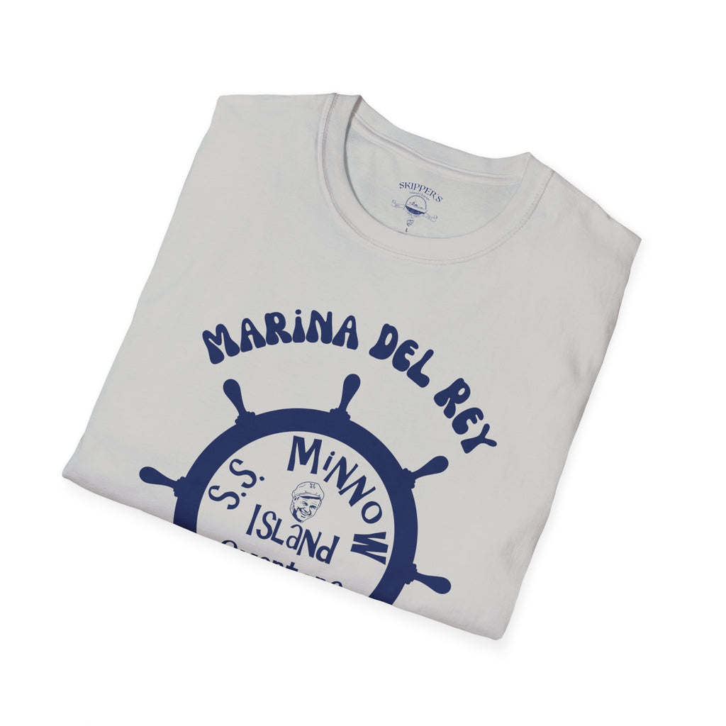 Marina Del Rey Ship Wheel logo T-Shirt | SS Minnow Island Charters, 3 Hour Tours