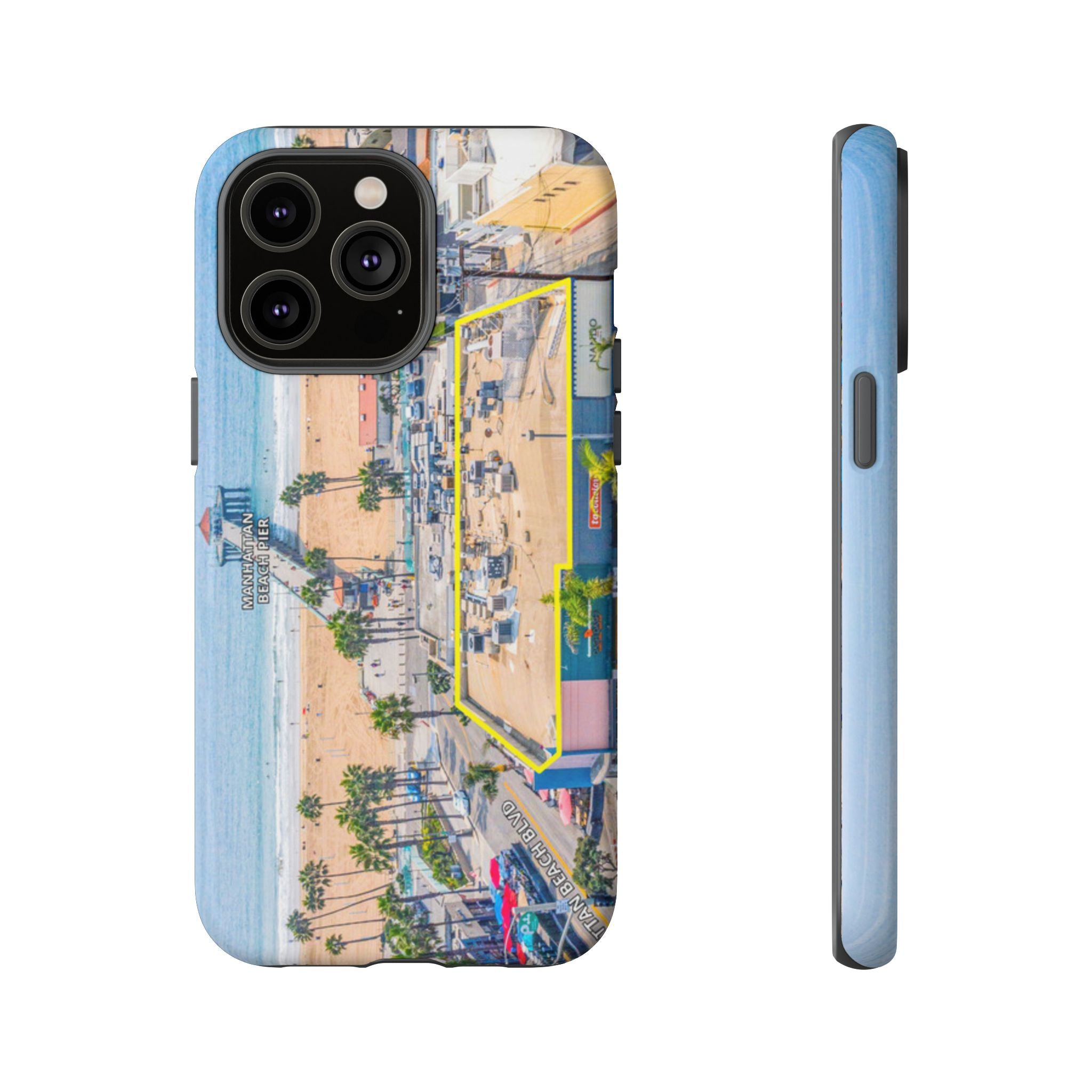 Phone Cases, Manhattan Beach California iPhone Samsung Google Tough Cases, Beach Lovers Gifts, Coastal Accessories, Ocean Phone Covers,