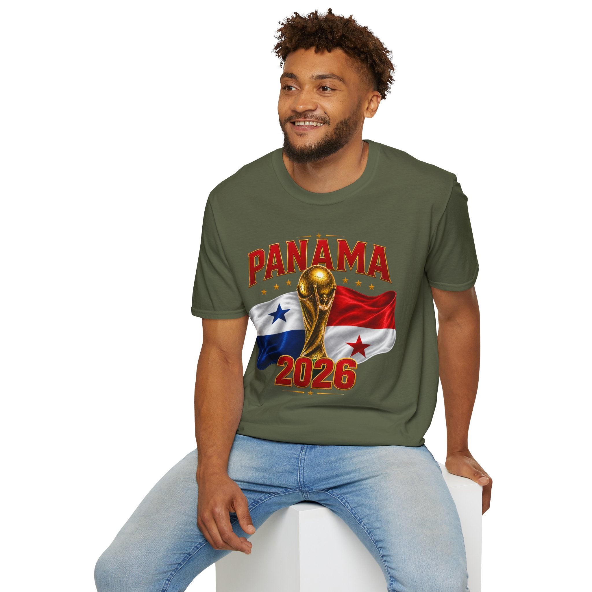 Panama 2026 World Cup T-Shirt — Panama Flag & Trophy Soccer Tee