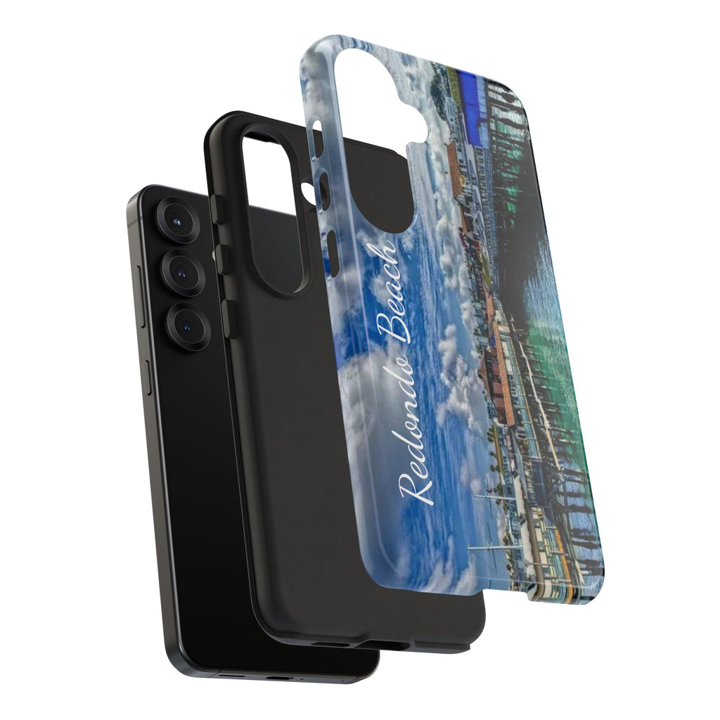 Phone Cases, Redondo Beach California King Harbor Design, Protective Covers, iPhone Accessories, Samsung Accessories, Gift for Travelers