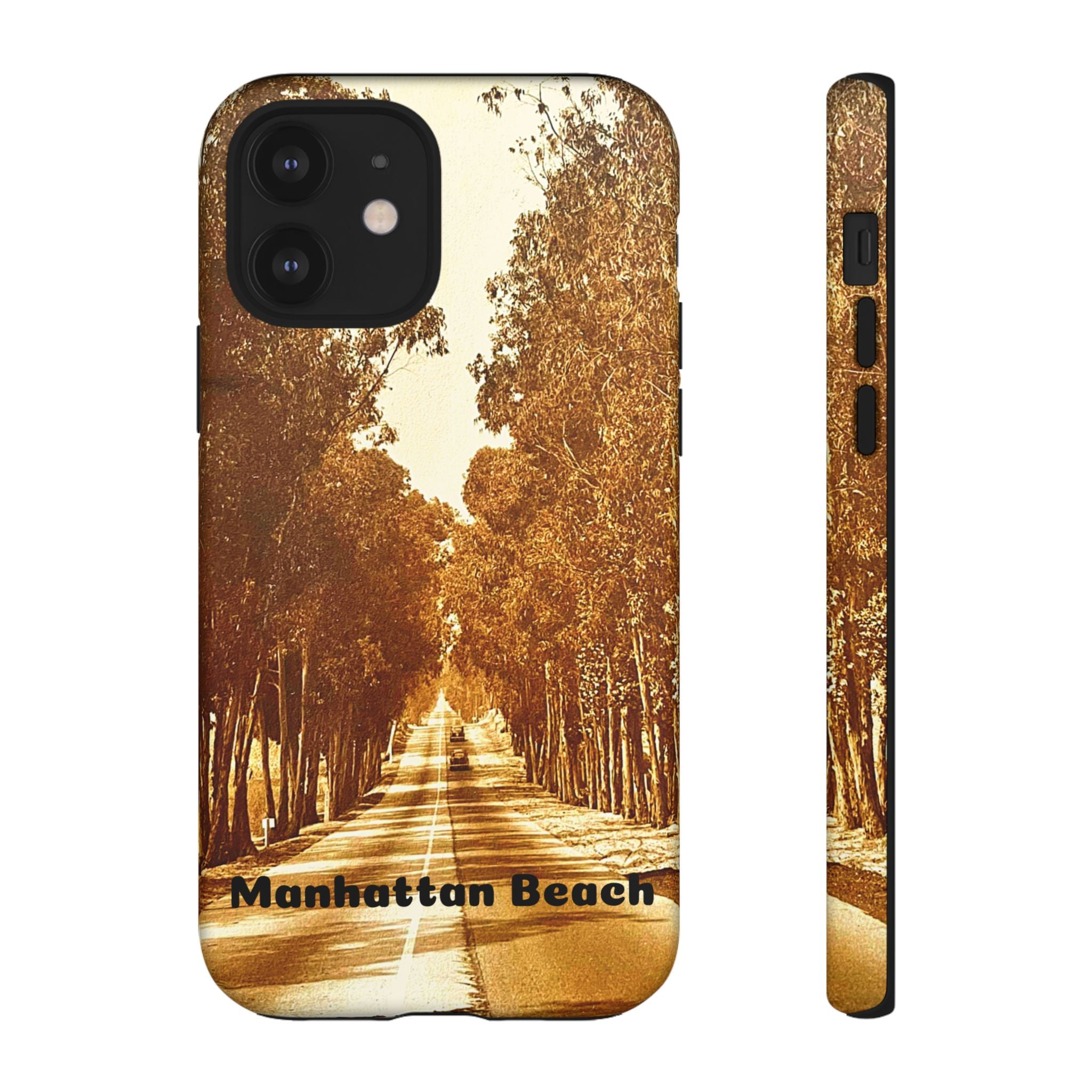 Phone Cases Manhattan Beach Rosecrans Ave Early 60's Tough Cases 90266 California, iPhone Samsung Google Pixel Protective Cover, Vintage